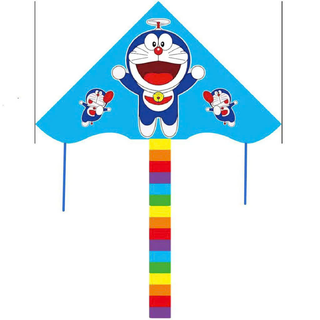 Diều Thả Dài 150cm Đại Bàng Doremon Công Chúa Mặt Cười Hoạt Hình Kèm Cuộn Dây 100 mét - Giao 01 Diều Doremon
