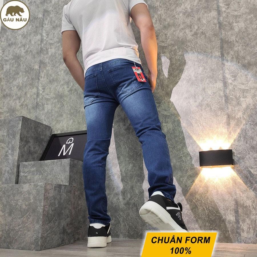 Quần jean nam GN795 co giãn đẹp màu chuẩn Gấu Nâu