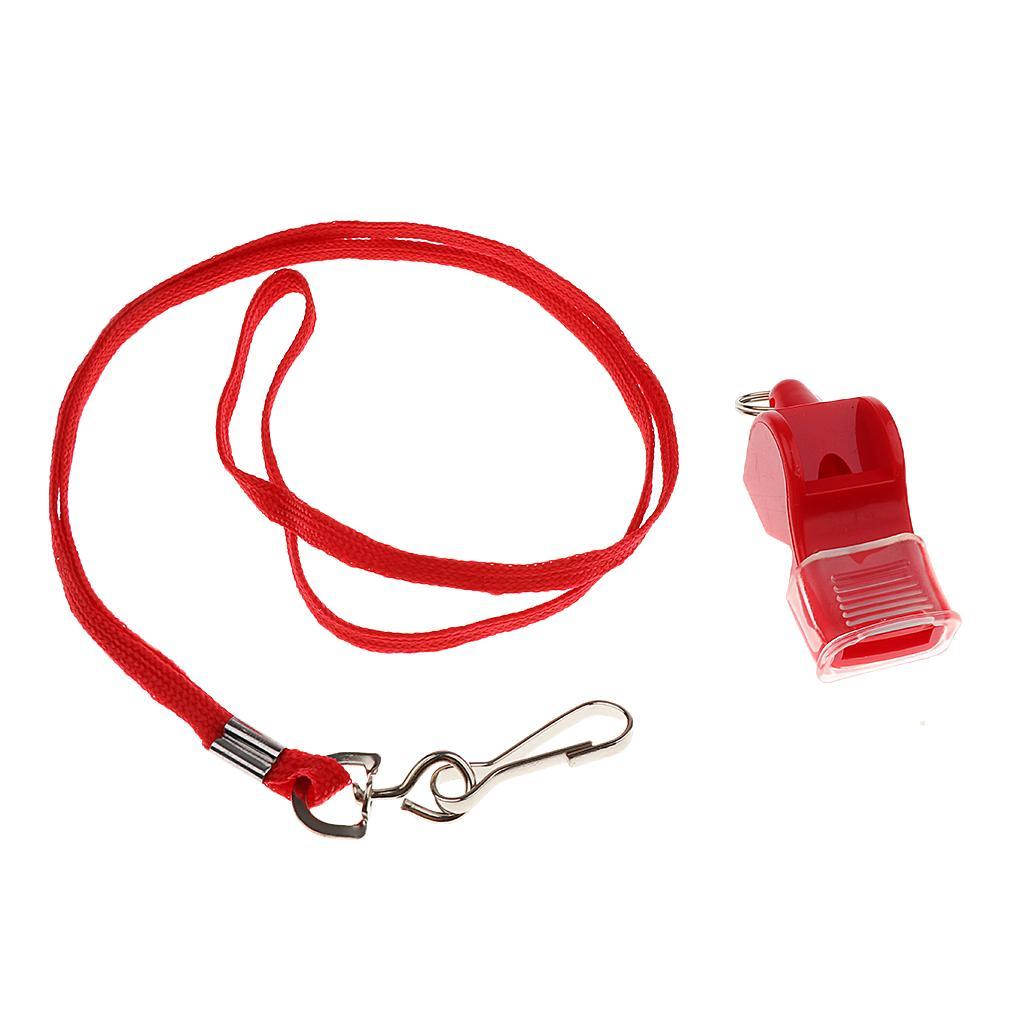 2xSoccer Referee Whistle Team Sports / Survival Camping Hiking   Red