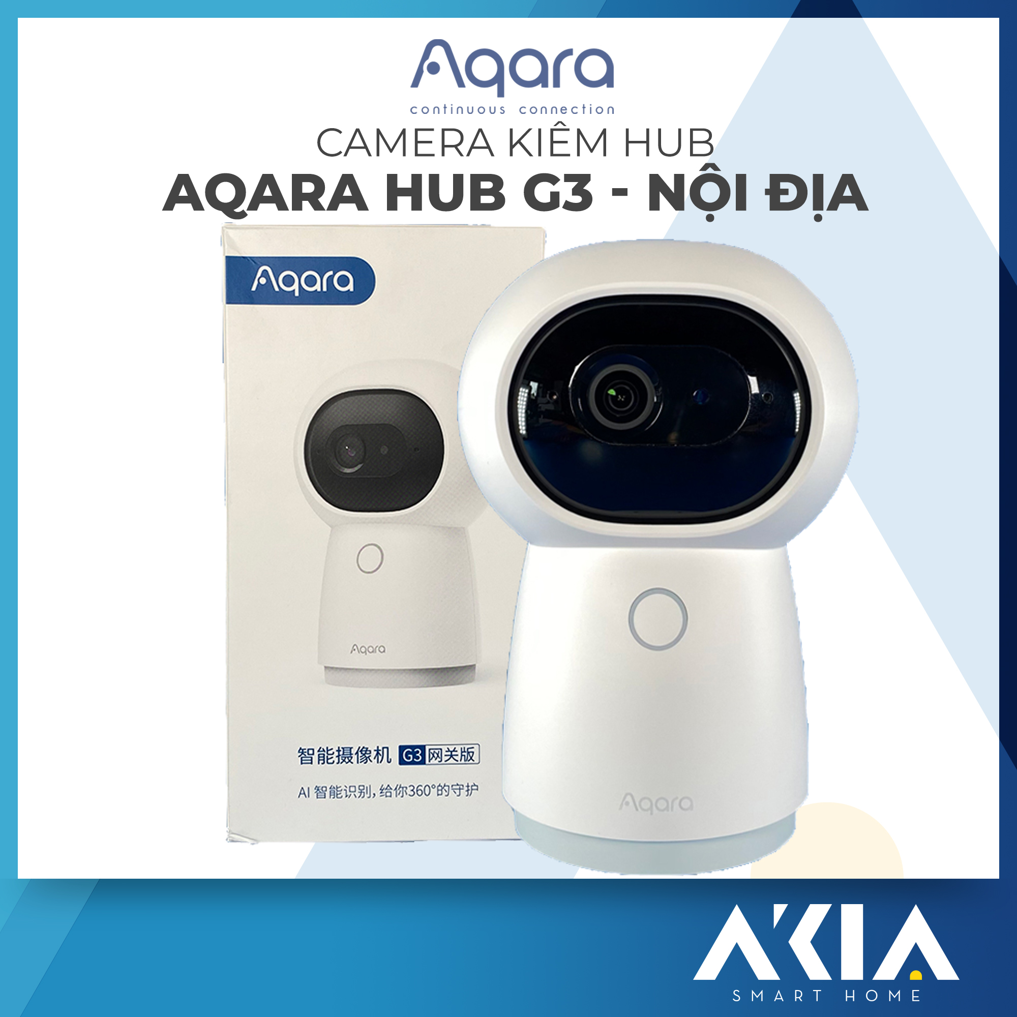 Camera Aqara G3, QHD 2K,AI Tracking, hỗ trợ Apple HomeKit, tích hợp Hub Zigbee - Hàng Chính Hãng