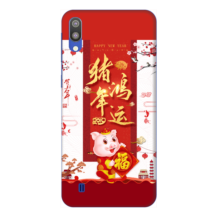Ốp lưng dành cho điện thoại Samsung Galaxy M10 hình Heo Xuân Chúc Tết - Hàng chính hãng