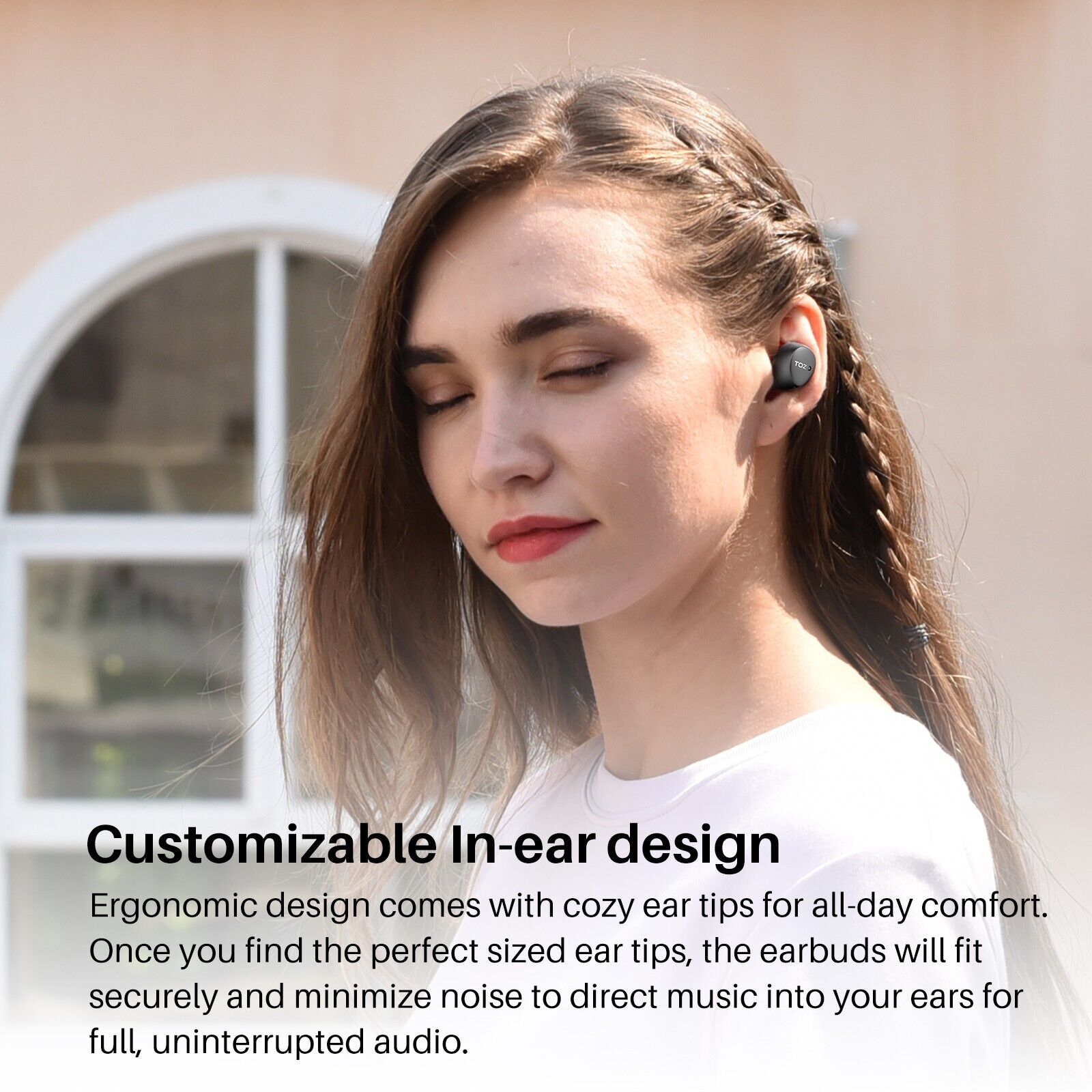 Tai nghe bluetooth, Tai nghe nhét tai không dây, TOZO Agile Dots A1S, Tai nghe True Wireless, Bluetooth 5.3, chống nước IPX5, TWS, hàng chính hãng