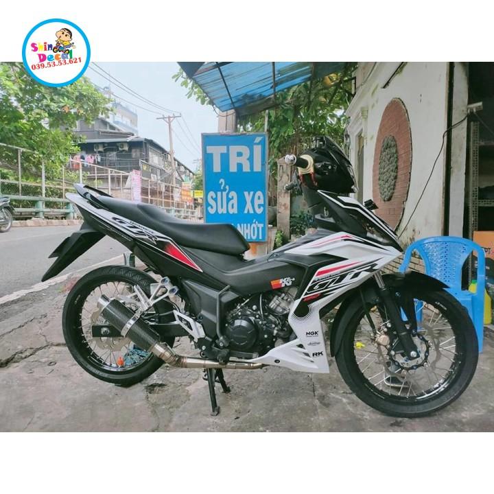 Tem xe winner 150 GTR trắng đỏ đen