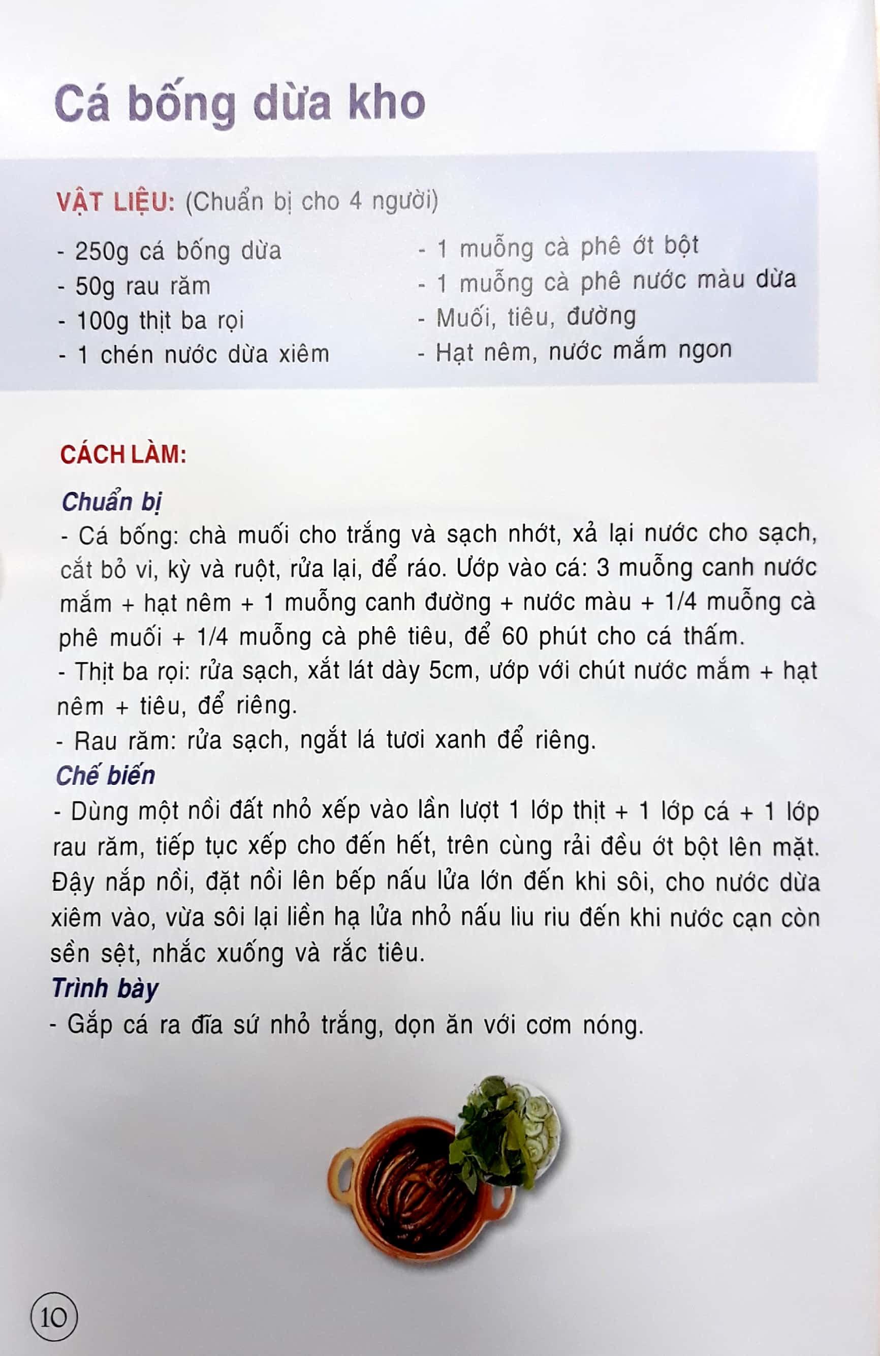 Sách Thực Đơn Cơm Gia Đình 3 Món Miền Trung (Tái Bản)
