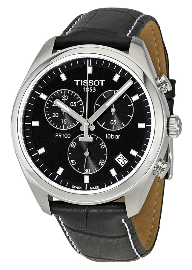 Đồng Hồ Nam Dây Da Tissot T101.417.16.051.00 (41mm) - Đen