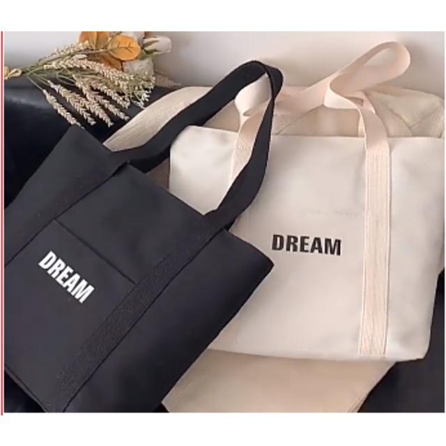 Túi Tote Nữ DREAM YOLA SHOP Túi Vải Hàn Quốc đeo vai nữ to vừa A4, đựng đồ đi học đi làm đi chơi