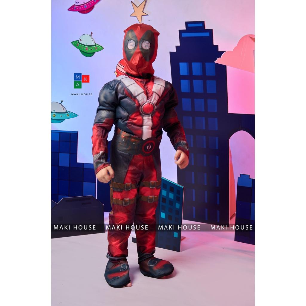 Quần áo Siêu Nhân cho bé trai Hoá Trang Deadpool Trang phục Siêu Anh Hùng
