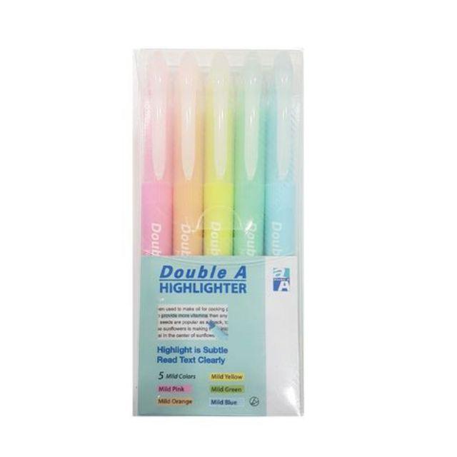 Vỉ 5 Bút Nhớ Dòng Double A- Màu dịu