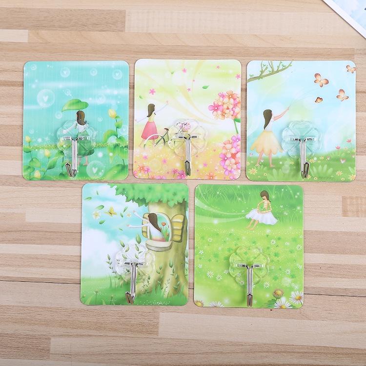 Sỉ 1000 Móc Dán Tường 3D Họa Tiết Chịu Lực H002
