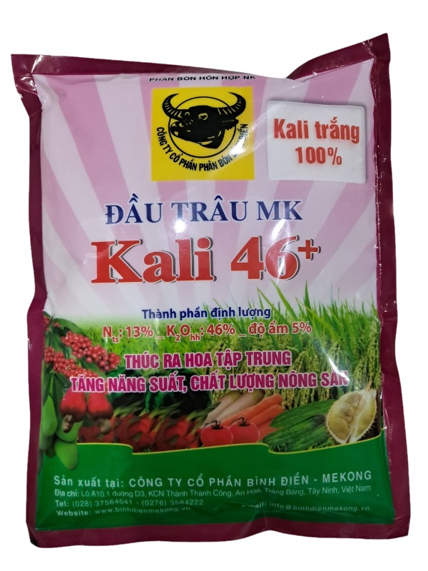 Phân bón đầu trâu Kali trắng 46+ giúp ra hoa tập trung - Tăng đậu trái- Quả to đẹp