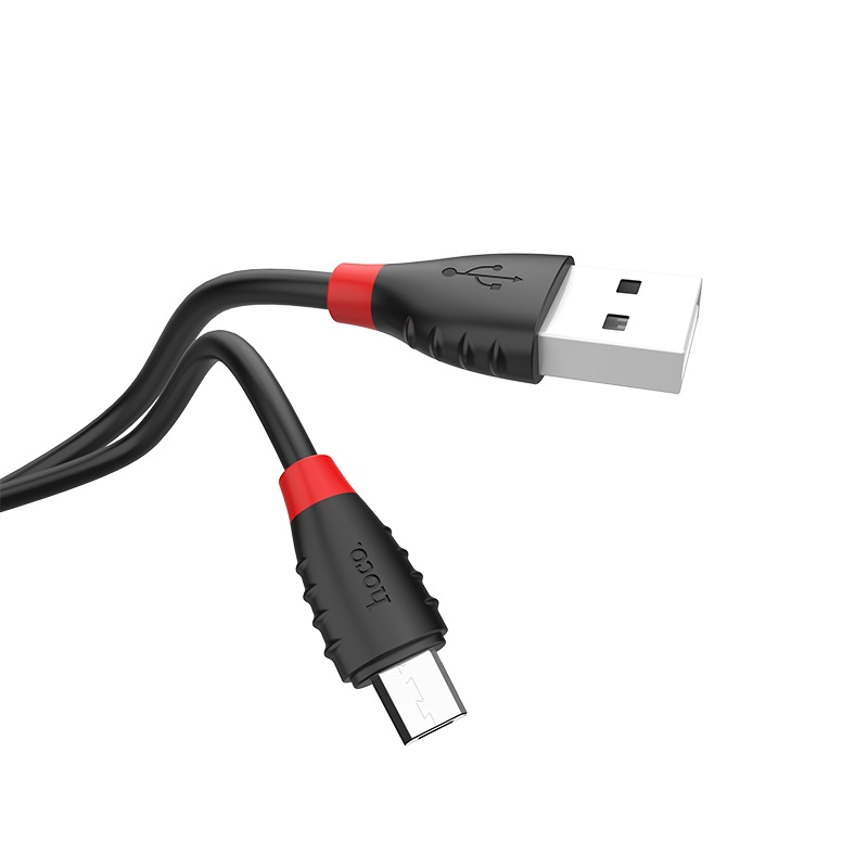 Cáp sạc nhanh Micro USB Hoco, hỗ trợ sạc nhanh 2.4A, chất liệu TPE siêu bền, hạn chế rối, dài 120cm dành cho iPhone XS max/iPhone 11/iPhone 11 Pro max, X27 - Hàng chính hãng