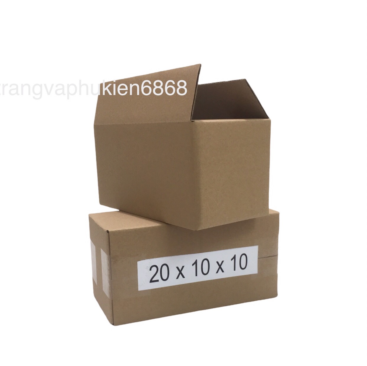 20x10x10 Combo 10 hộp Carton đóng hàng cỡ nhỏ size 20*10*10
