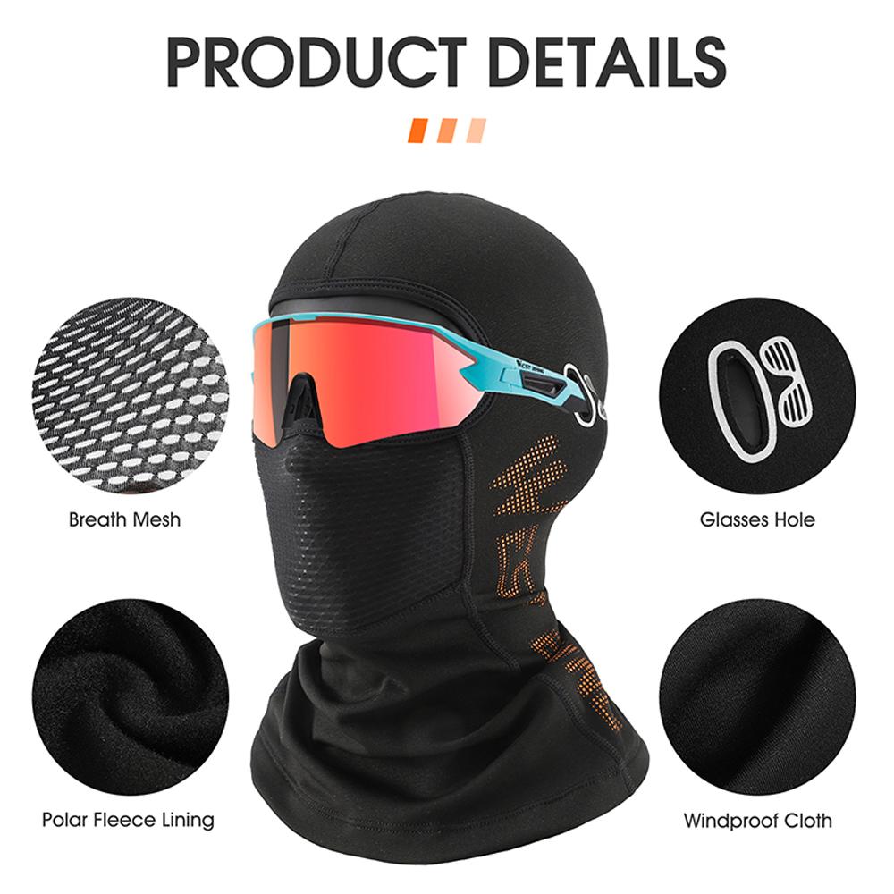 WEST BIKING Sunproof Windproof Bicycle Facemasks Winter Cycling Helmets Lining Caps Anti-sweat Warm Hat