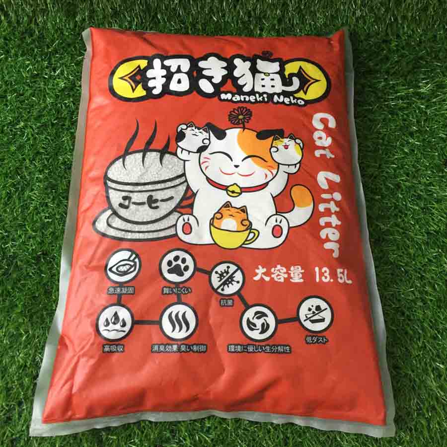 Maneki Neko Cat Litter -Cát Vệ Sinh Cho Mèo Công Nghệ Nhật Bản - Túi 5L