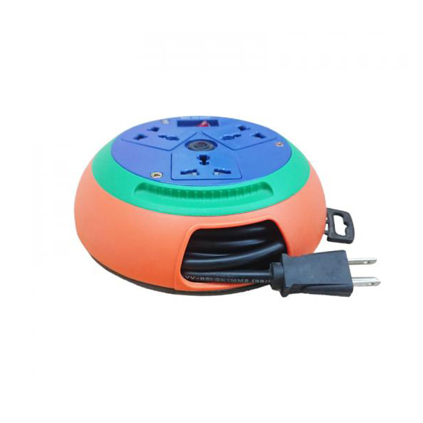 Ổ Cắm LIOA Kiểu Đĩa Bay Cuộn Dây Kín Dây 10 Mét 3 Ổ Đa Năng DB10-2-10A- Hãng chính hãng