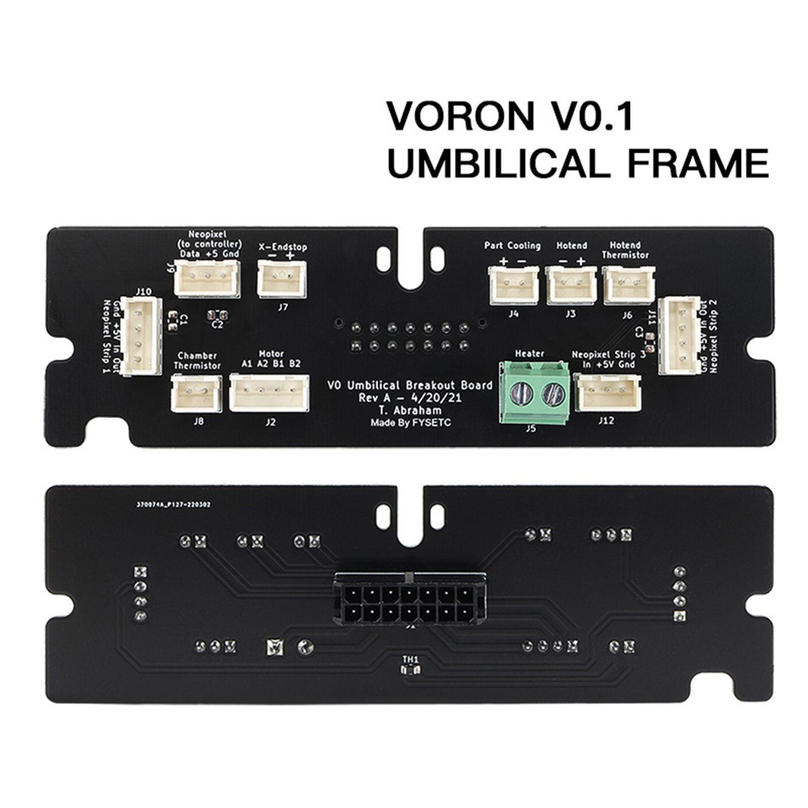 V0.1 Umbilical PCB Set 14 Pin Extruder Adapter Board Complete Tool Head Frame Board Easy Maintenance