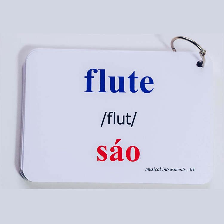 Bộ KatchUp Flashcard cho bé Tiếng Anh – Nhạc cụ – High Quality