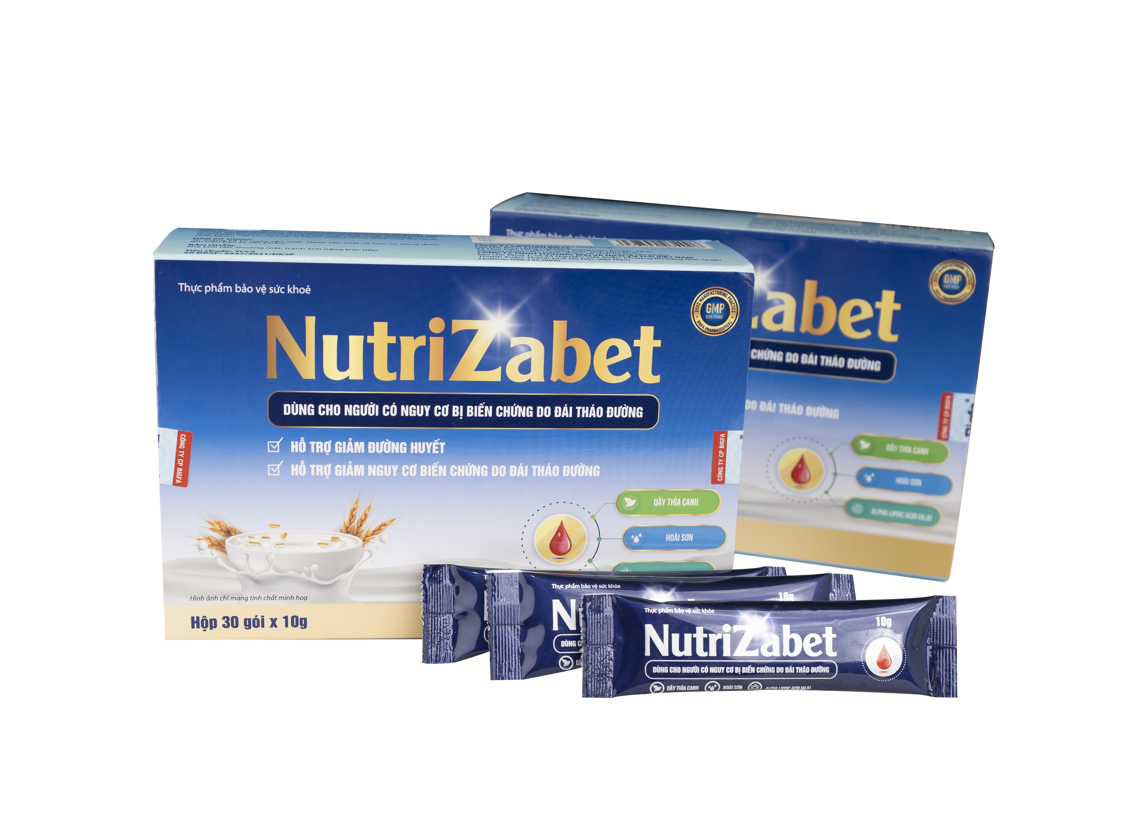 Combo 3 Hộp Sữa Hạt Tiểu Đường NutriZabet - Giúp Ổn Định Đường Huyết, Ngăn Ngừa Biến Chứng, Tăng Cường Đề Kháng