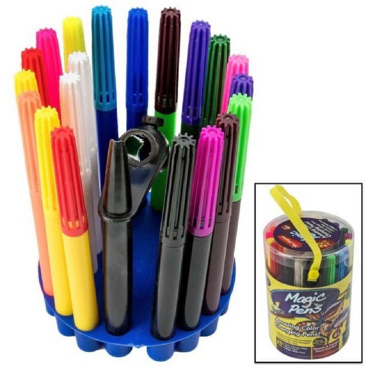 BỘ 20 BÚT MÀU MAGIC PENS ĐỔI MÀU, TỰ XÓA THẦN KỲ