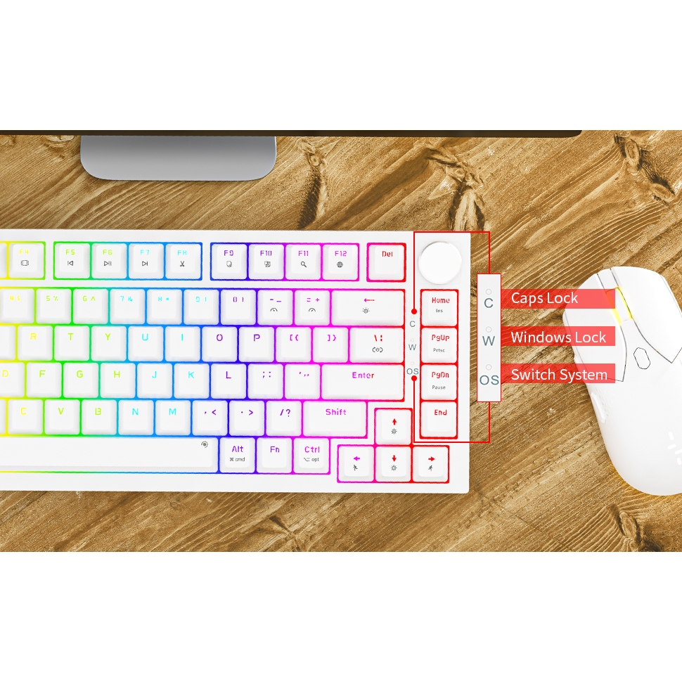 Bàn phím cơ có dây Gaming Newmen GM326, LED Rainbow, Keycap Doubleshot xuyên Led, Hotswap, bảo hành 24 tháng - Hàng chính hãng