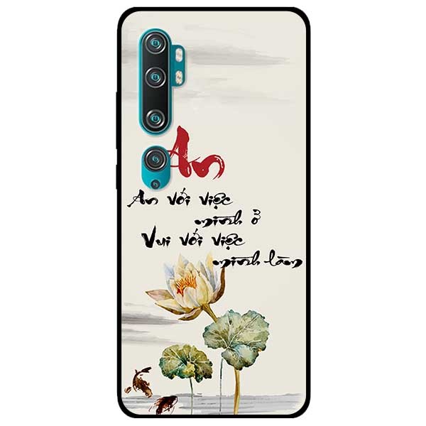 Ốp lưng dành cho Xiaomi Mi Note 10 - Mi Note 10 Pro mẫu An Sen Trắng