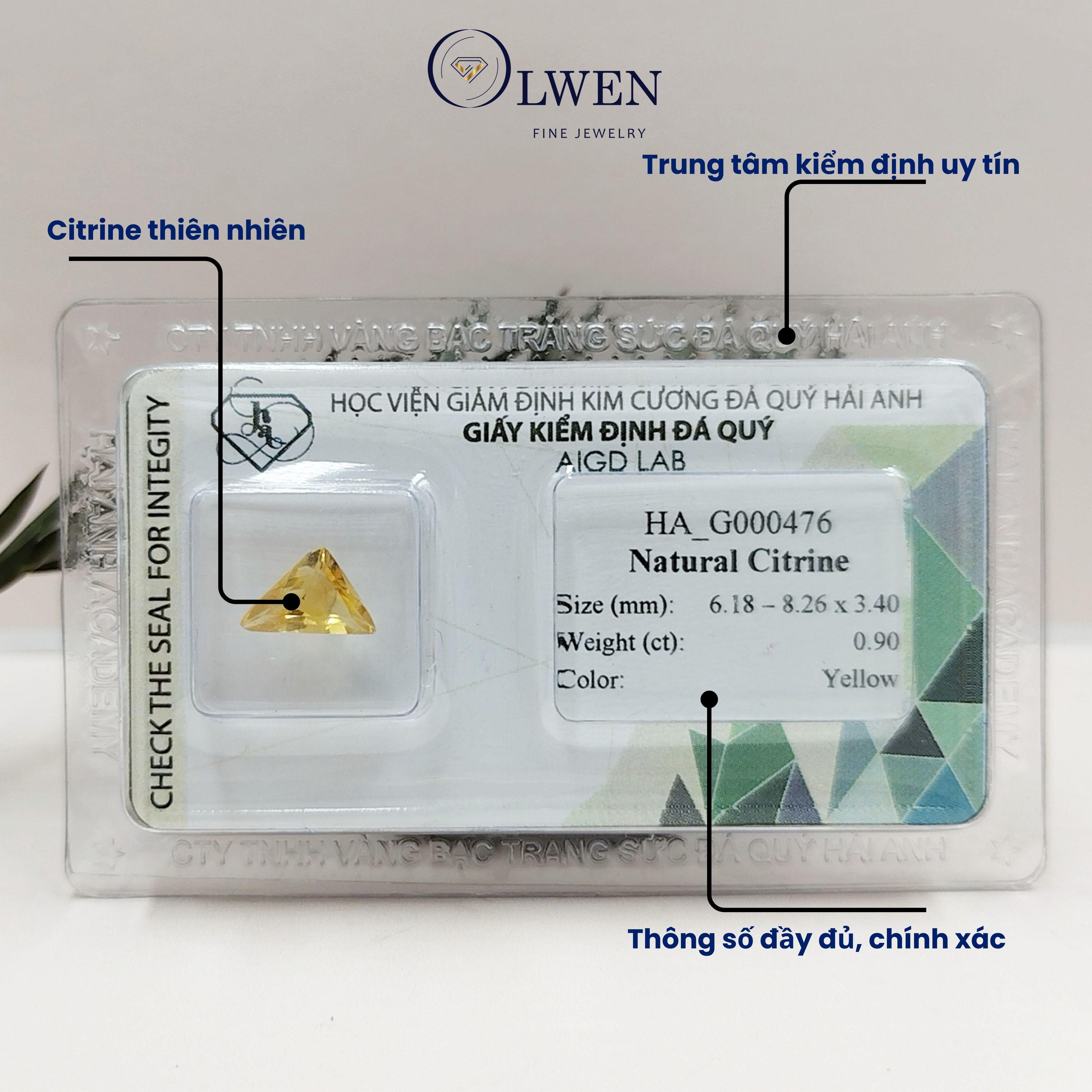 Viên đá thạch anh vàng thiên nhiên HA_G000476