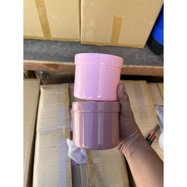 HỦ 500gr màu hồng đất-hồng phấn