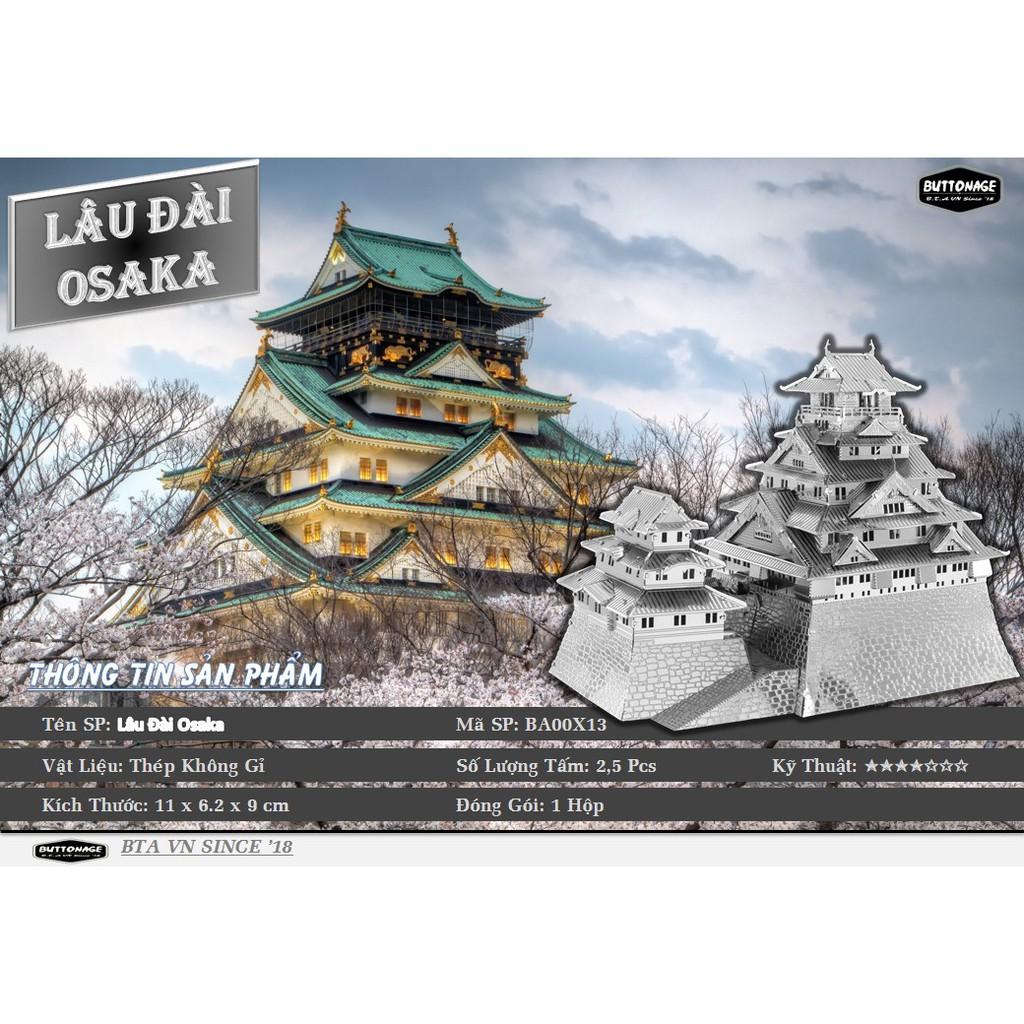 Mô Hình Lắp Ráp 3d Lâu Đài Osaka