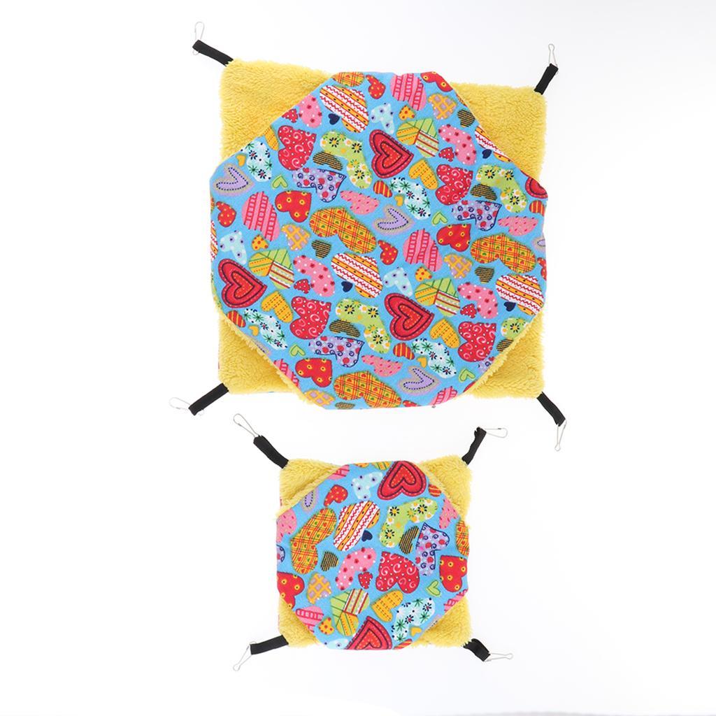 2 Pack Soft Warm Hamster Hammock Small Animal Play Sleep Hamster Bed Nest