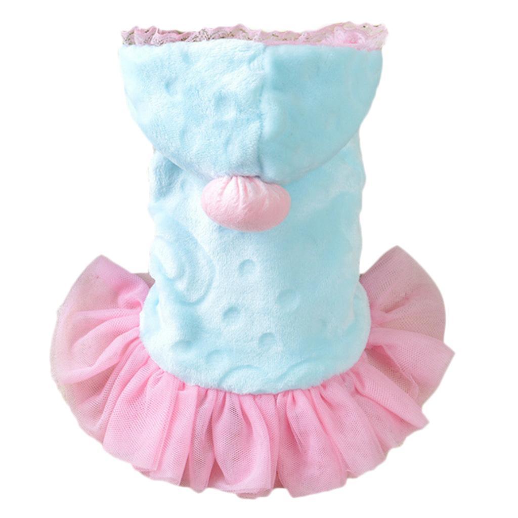 Pet Dog Fashion Velvet Dress Skirt Holiday Party Costume Clothes