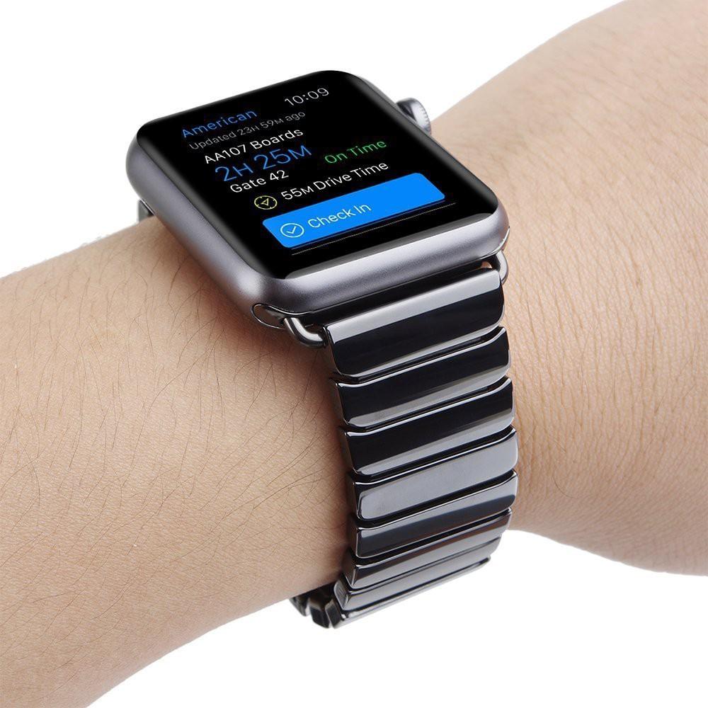 Dây đeo thay thế chất liệu gốm sứ dạng bi tròn cho Apple Watch 1/2/3/4 5 6 SE 7