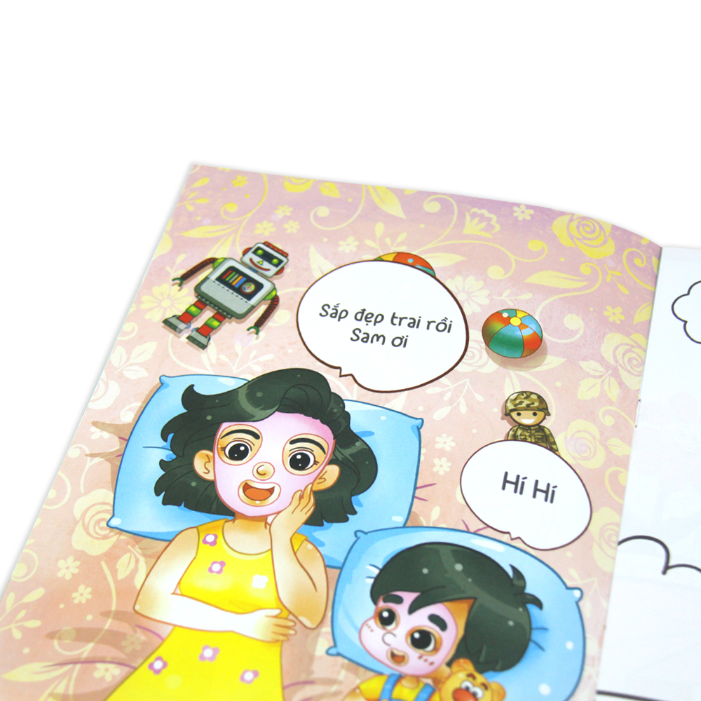 Bộ 3 quyển vở tô màu Hồng Hà "Câu chuyện của Sam" dành cho bé từ 3 tuổi