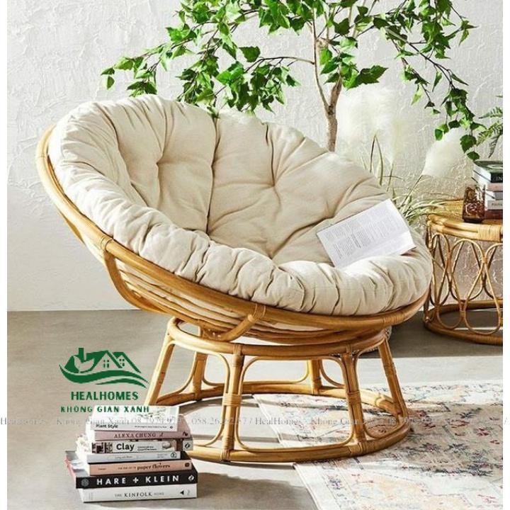 GHẾ THƯ GIÃN PAPASAN KÈM VẢI BỐ CAO CẤP CHỊU TẢI 200KG, GHẾ LƯỜI / HealHomes – Không Gian Xanh