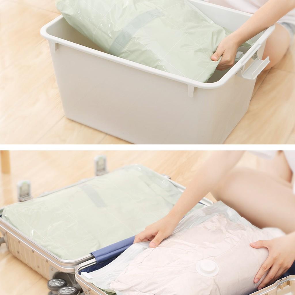 Túi hút chân không Xiaomi Quange trong suốt lưu trữ quần áo gọn hàng tiết kiệm không gian