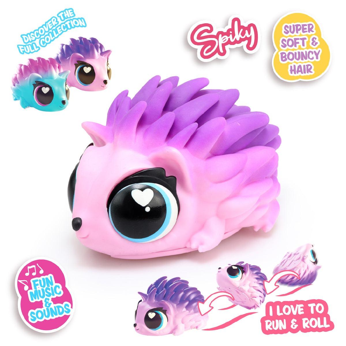 Jiggly Pets Thú Cưng Nhím Tím Lộn Nhào JP015-PI