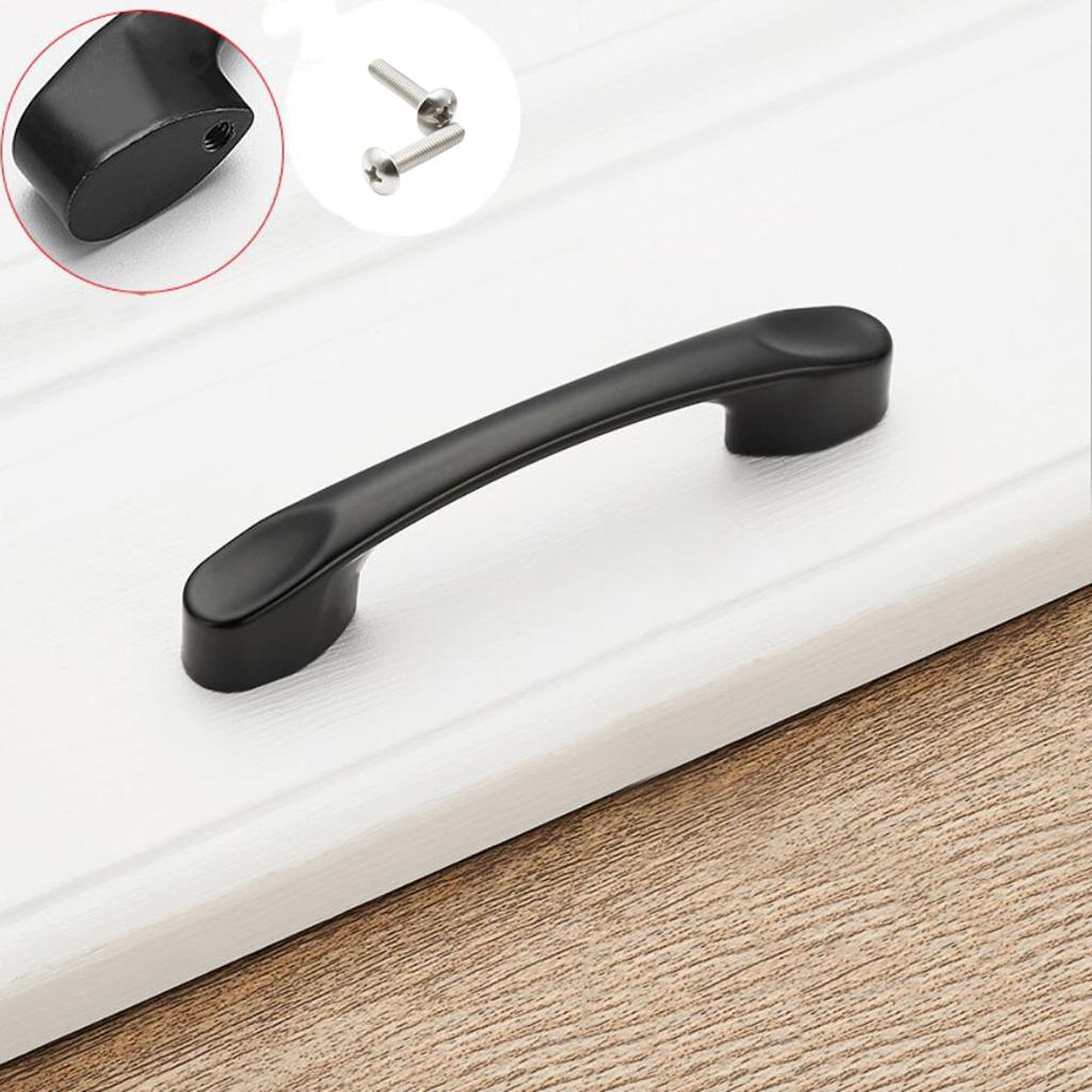 Tủ Hợp Kim Màu đen Tủ Cửa Kéo Xử Lý đồ Nội Thất Gia đình Phần Cứng Cửa