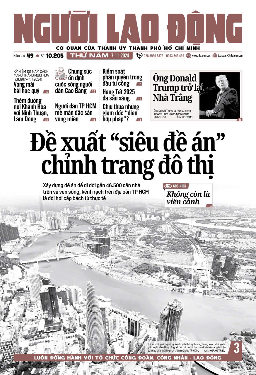Nhật báo Người Lao Động từ ngày 04-11-2024 đến 10-11-2024