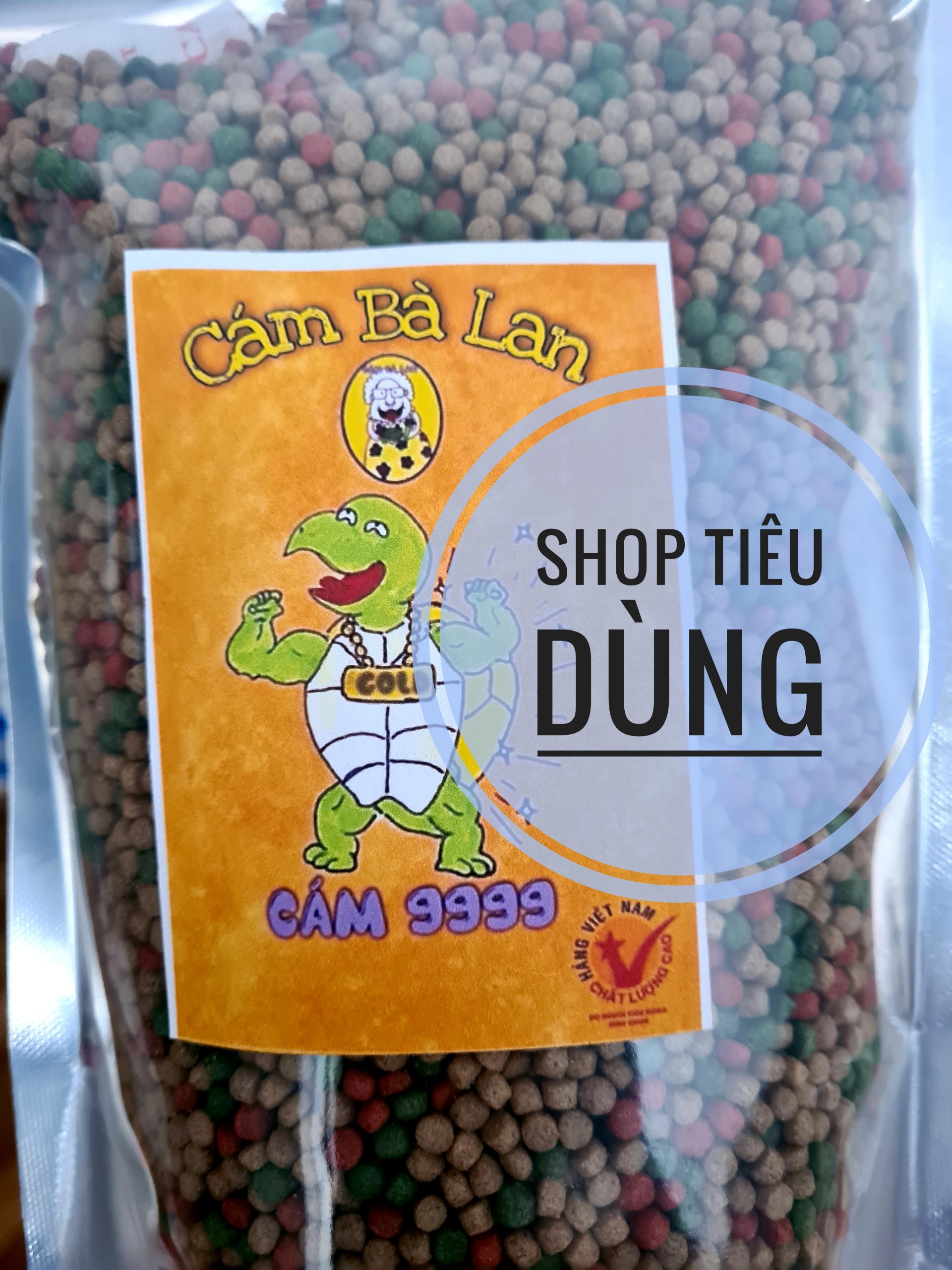 1kg Cám Bà Lan NEW , thức ăn cho rùa nước túi zip 1 kg