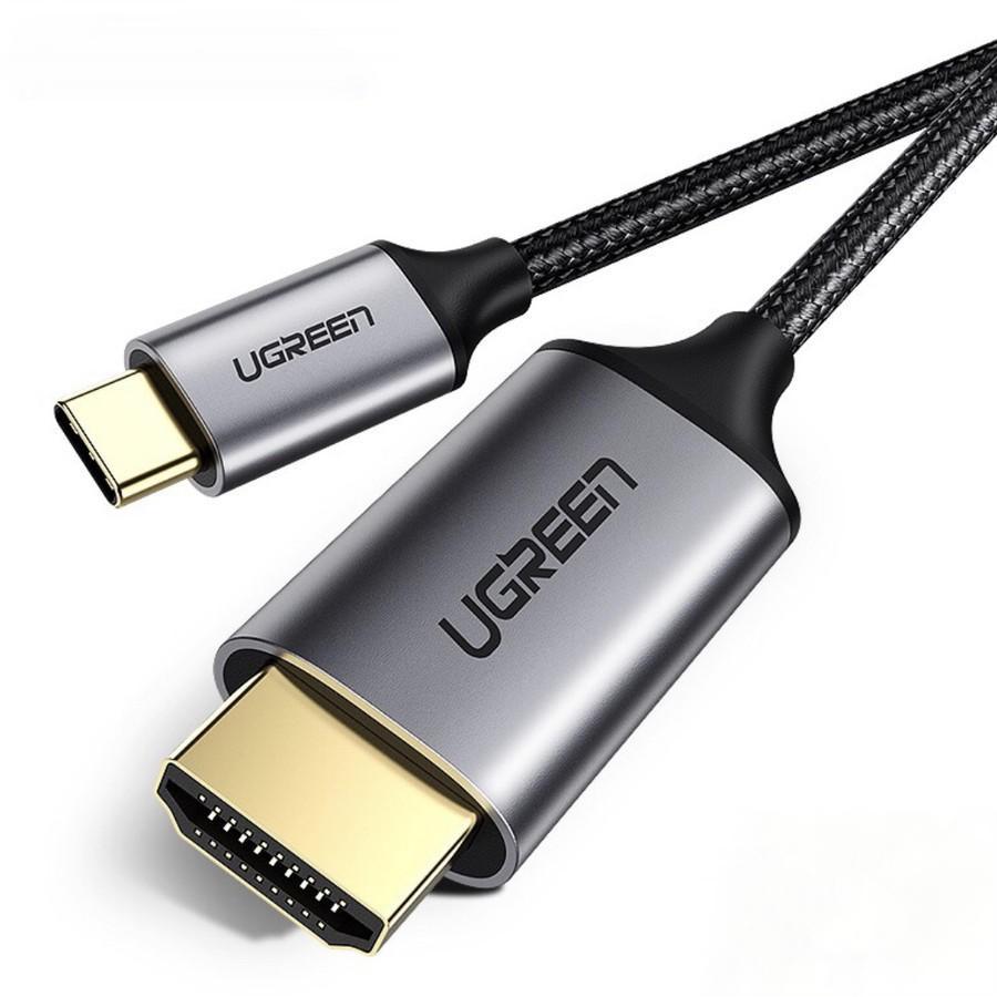 Cáp chuyển USB C sang HDMI dài 1,5-2m cao cấp hỗ trợ 4K 2K UGREEN MM142 50570 MM141 50530 - Hàng Chính Hãng