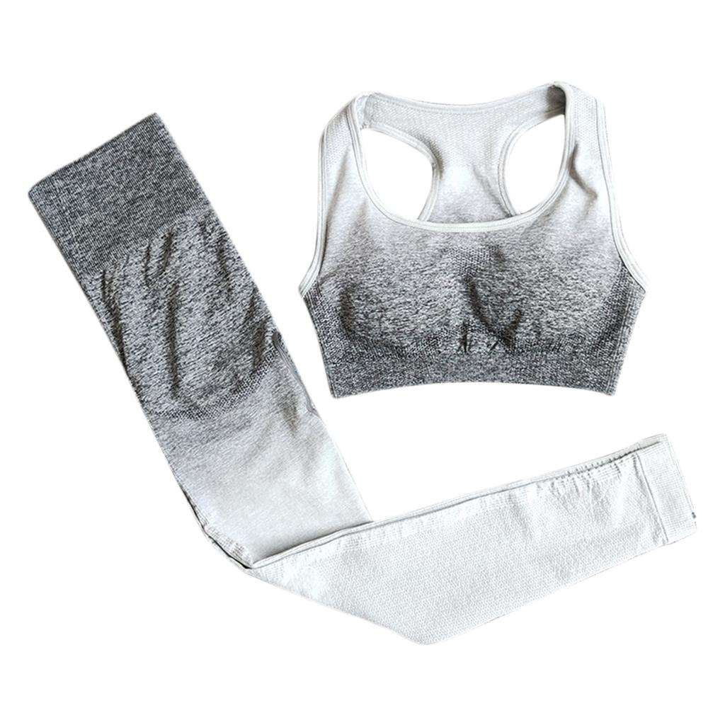 Women 2 Pieces Tracksuit Sports Bra Legging Pants Yoga Set Outfit