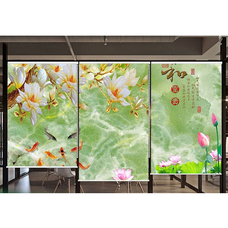 Rèm Cuốn In Tranh 3 Tấm mẫu UV_316