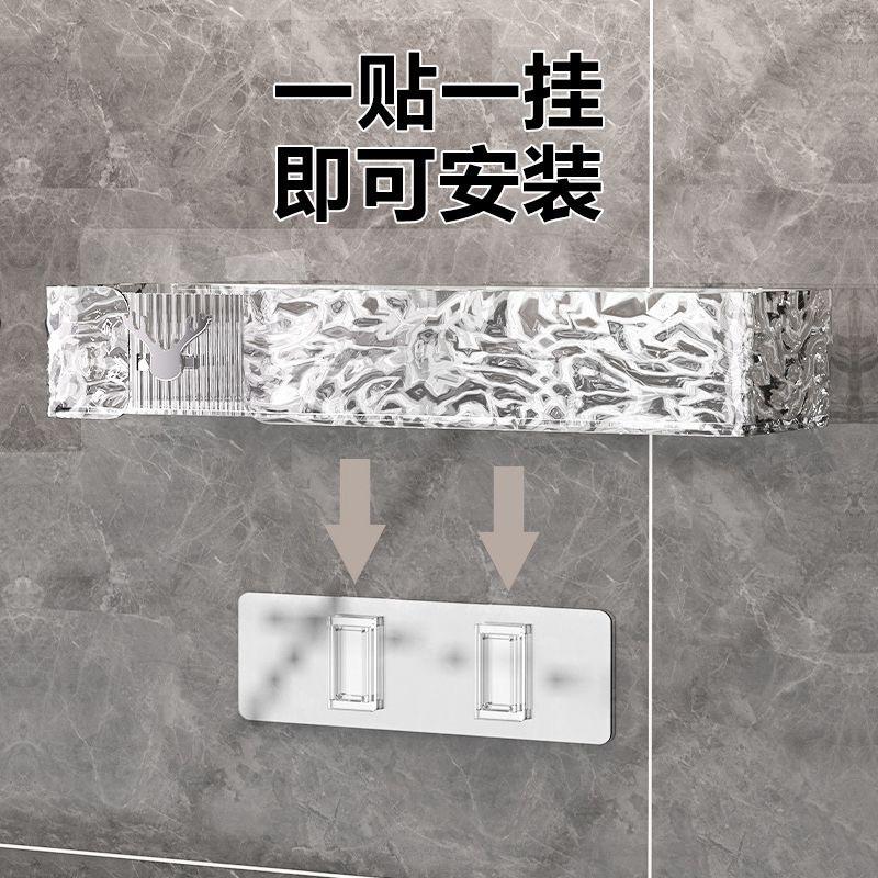 Kệ nhựa trong ABS dán tường hoạ tiết vân sần cao cấp | Giá để đồ nhà bếp, nhà tắm đa năng mẫu mới 2310