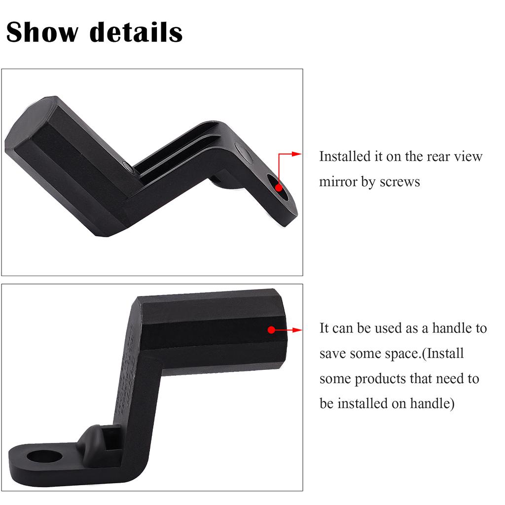 Motorcycle Rearview Mirror Extension Bar Fits The Mounting Clamp of The