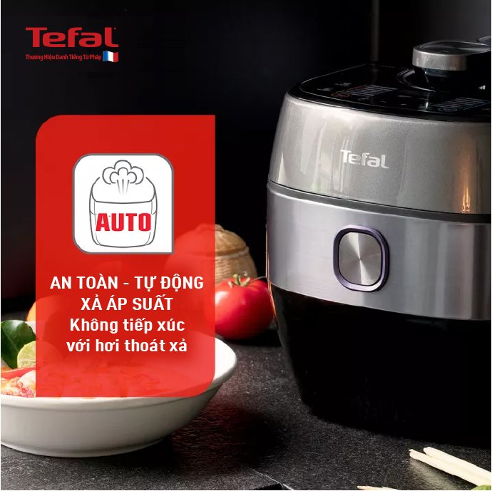 Nồi áp suất điện đa năng 5L cao tần Tefal CY638868 - Hàng chính hãng