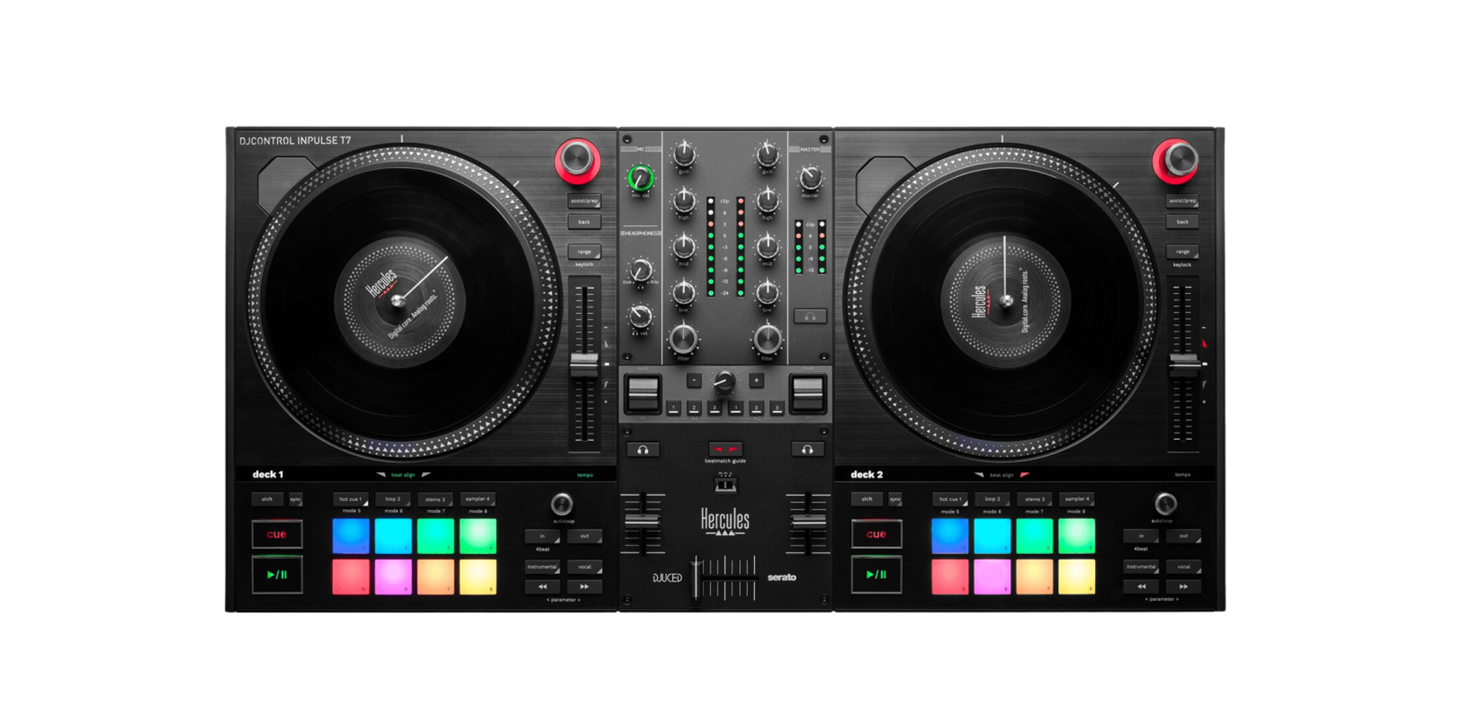 DJCONTROL INPULSE T7 bộ điều khiển bàn dj Hercules - HÀNG CHÍNH HÃNG