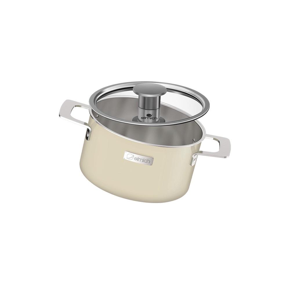 Nồi inox liền khối Elmich Hera size 18cm
