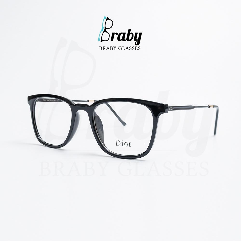 Gọng kính  kính cận mắt vuông Braby thời trang nam nữ chất liệu Nhựa kết hợp Thép chống gãy kiểu dáng tinh tế MK47