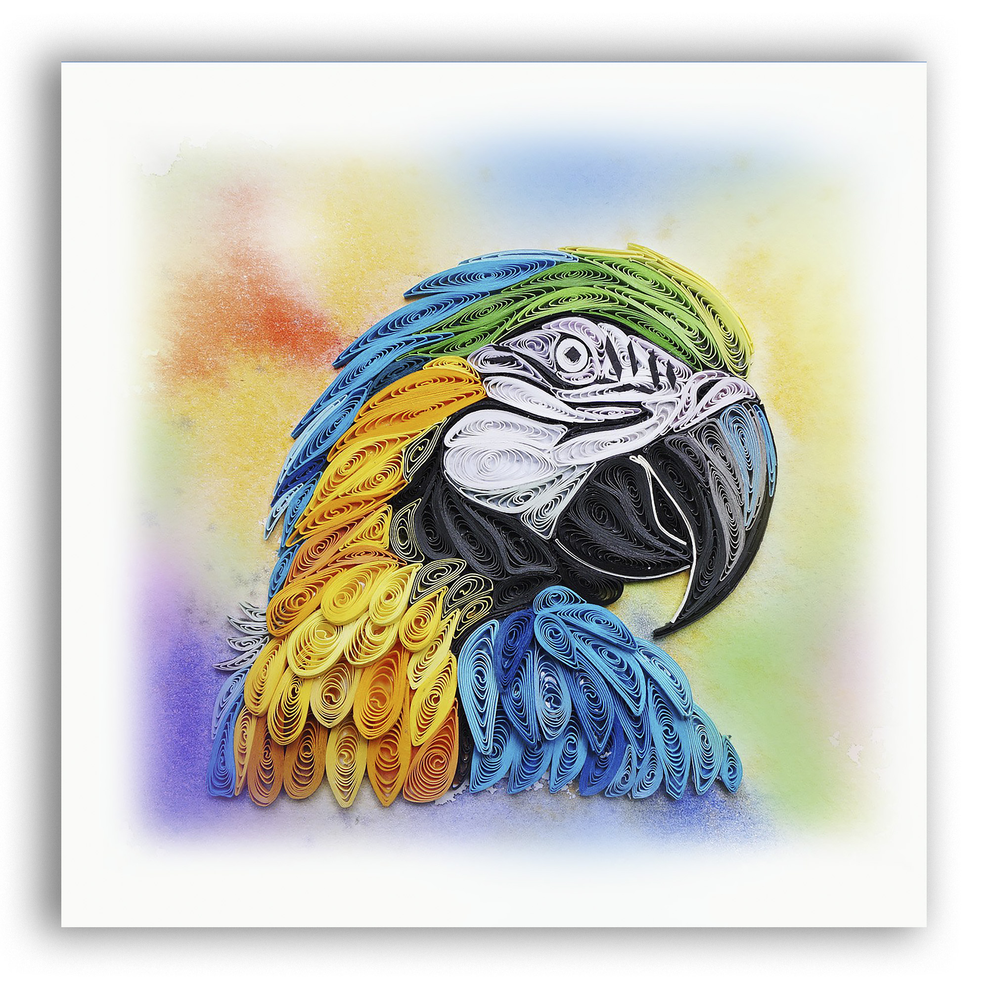 Thiệp Giấy Xoắn (Quilling Cards) - Thiệp Sinh Nhật, Tình Yêu, Chúc Mừng - BIRD 15x15cm