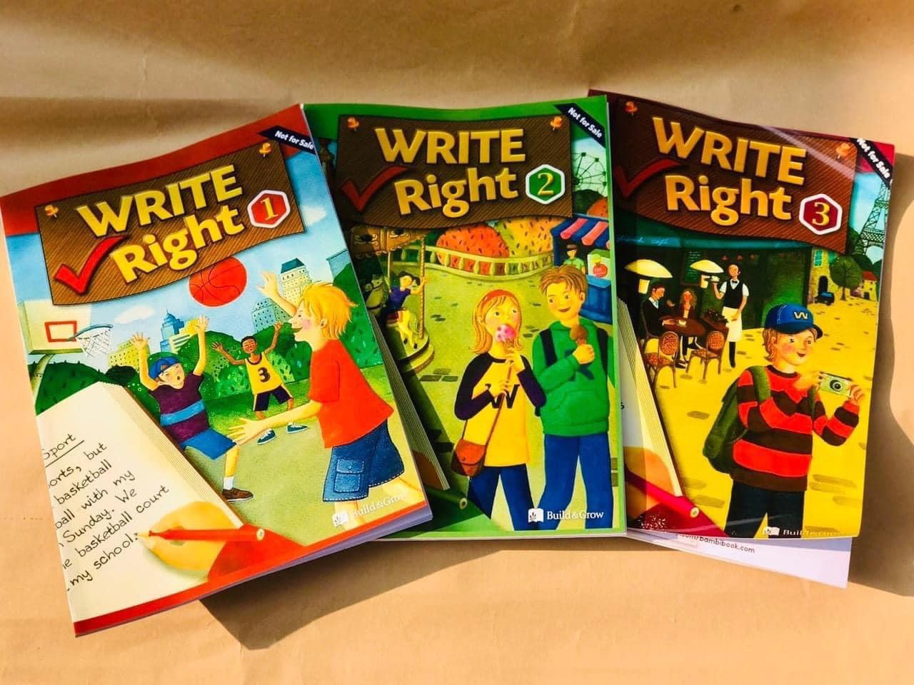 WRITE RIGHT 1-2-3 (bộ 3Q) luyện viết tiếng anh theo chủ đề