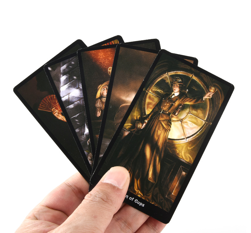 Combo Bộ Bài Bói Tarot The Steampunk Tarot New và Khăn Trải Bàn Tarot